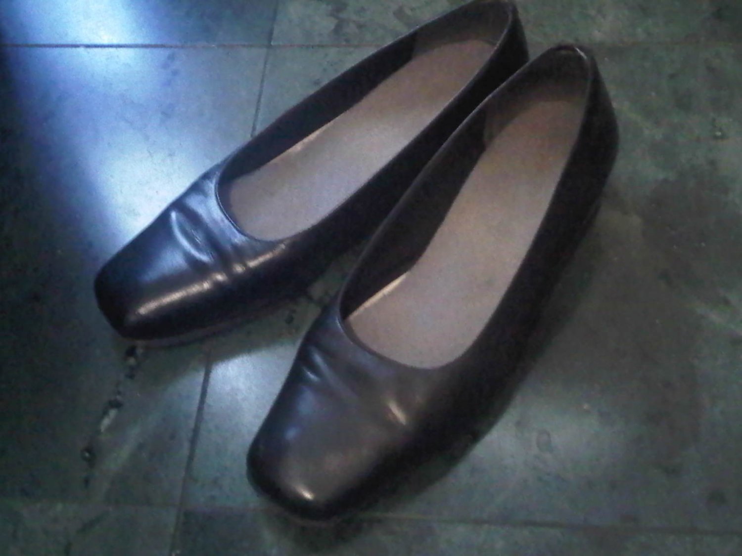 BLACK PUMP DRESS SHOES WOMEN'S 8 LEATHER CLOTHES ACCESSORY