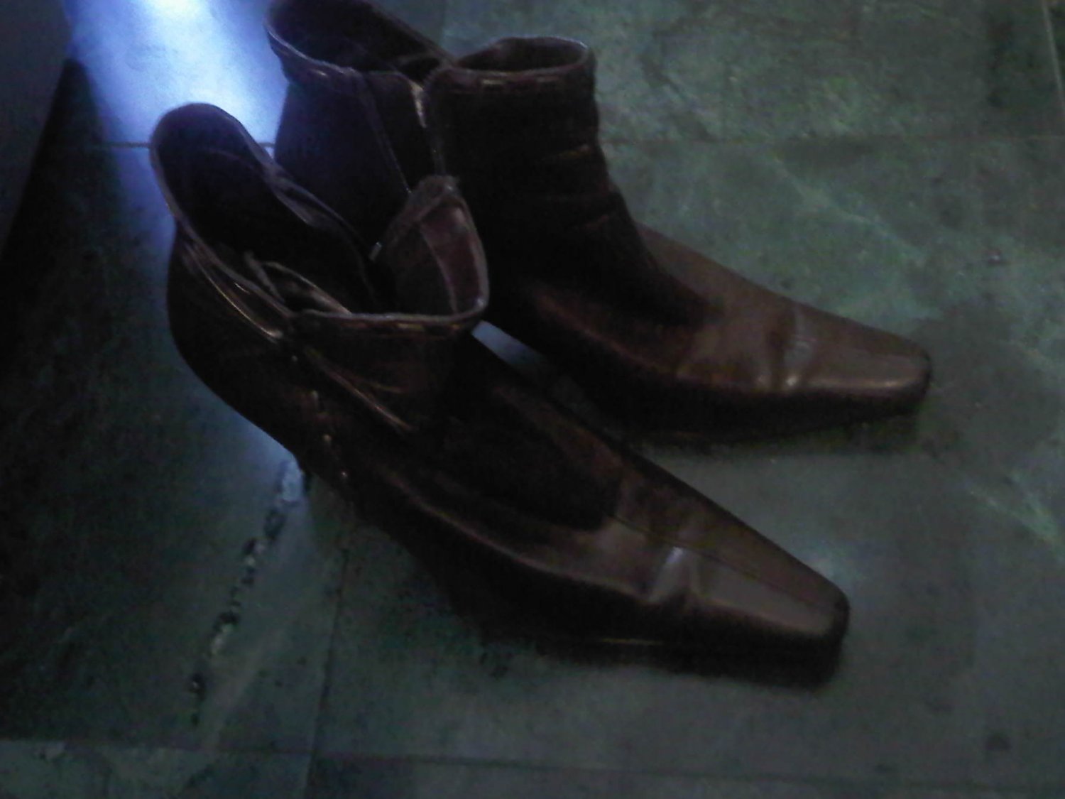 BROWN BOOT PUMPS HEELS DRESS SHOES WOMEN'S 8 LEATHER CLOTHES ACCESSORY
