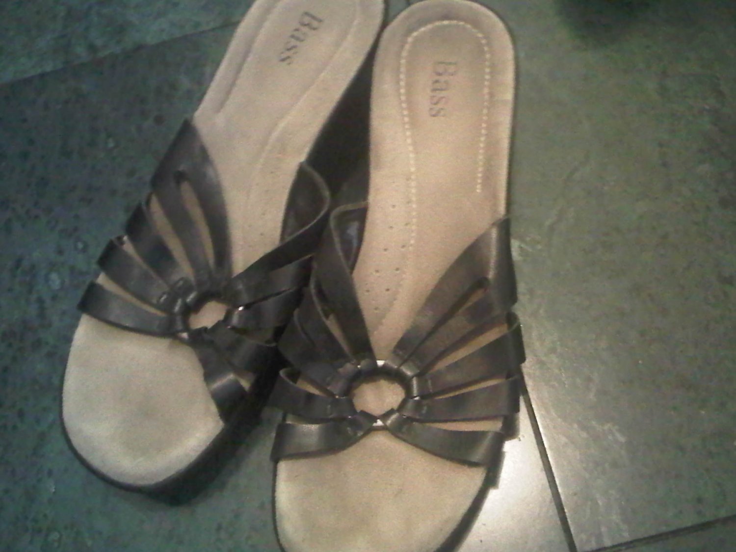 BASS STRAPPY 8 BLACK SANDALS SANDAL SHOES WOMEN'S LEATHER CLOTHES ACCESSORY