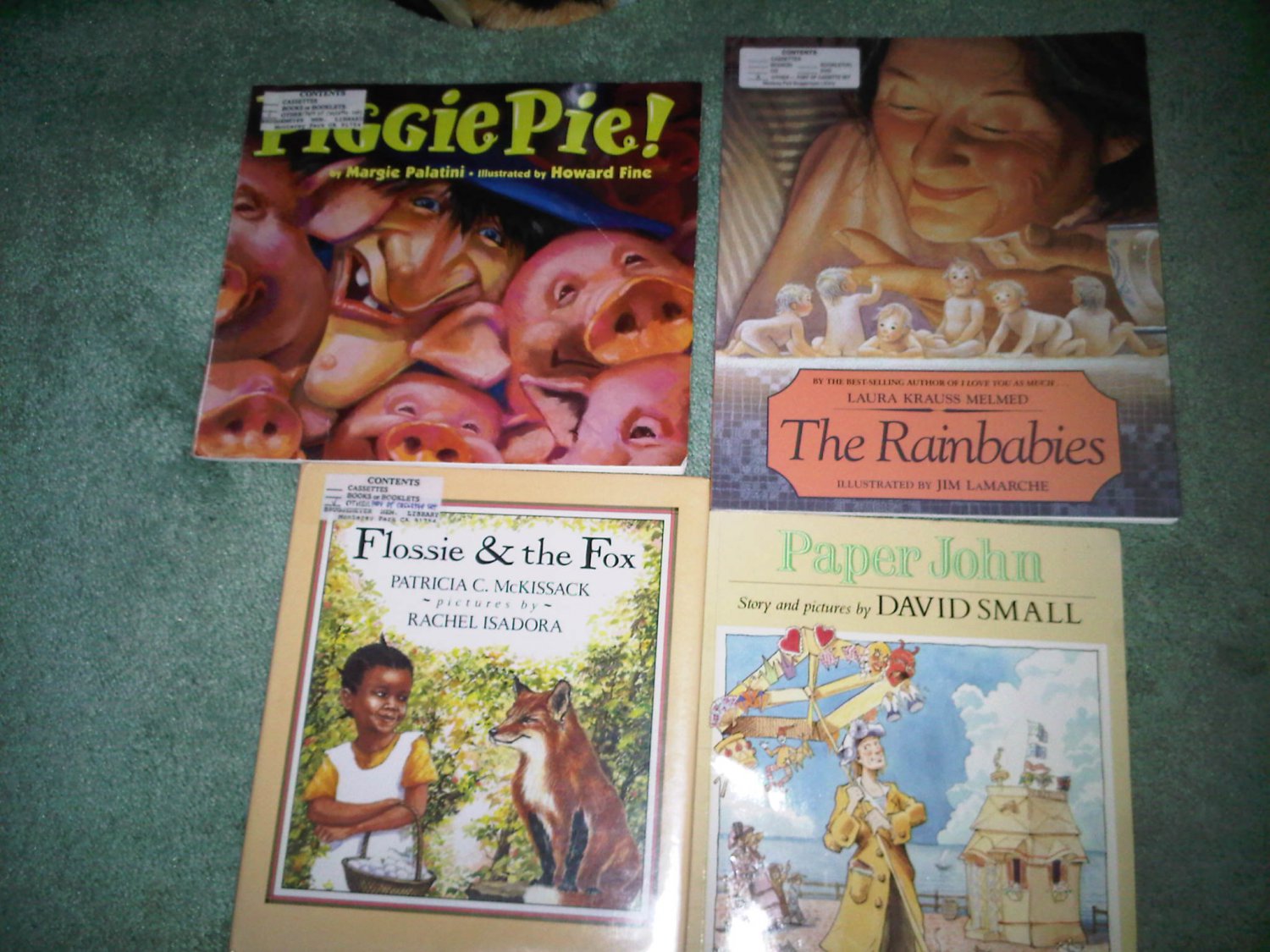 B lot set of 4 book books children's illustrated home activity