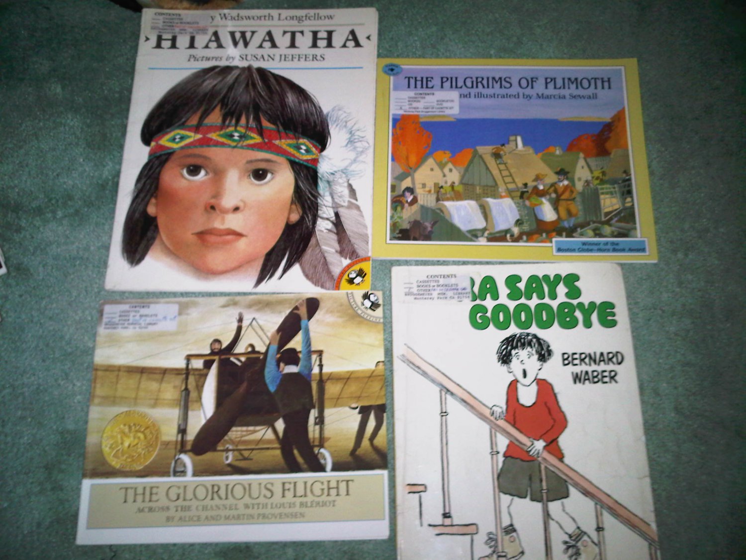 D lot set of 4 book books children's illustrated home activity
