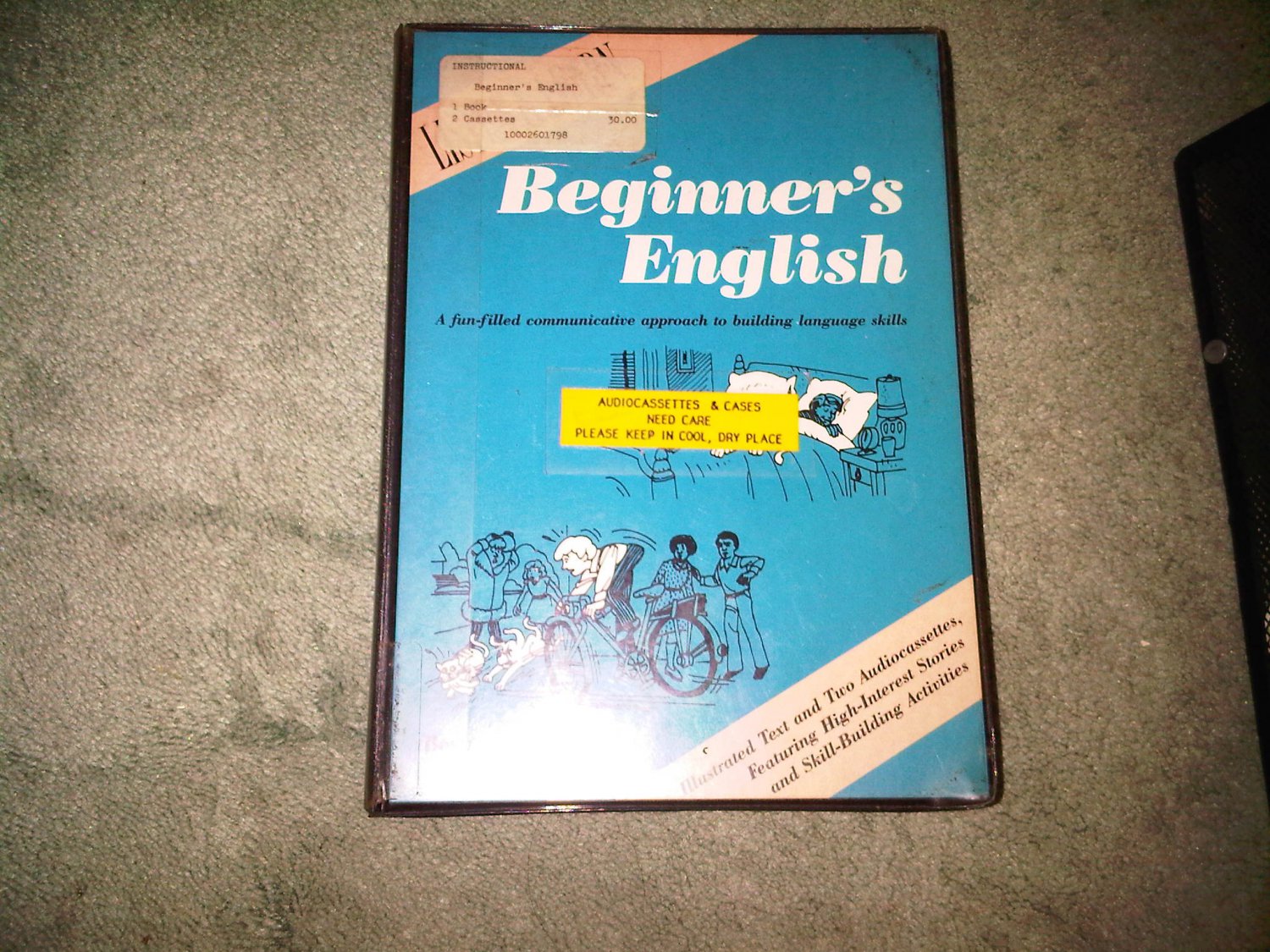 casette audio english beginner book books home family lesson education