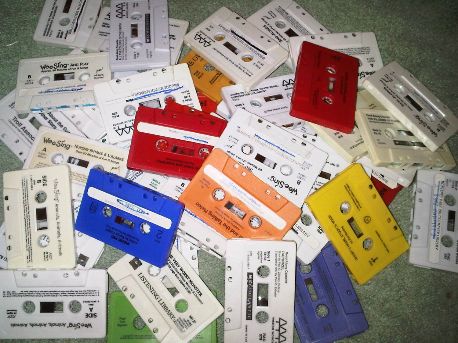 lot book books children's SING ALONG AUDIO TAPES CASETTE home activity