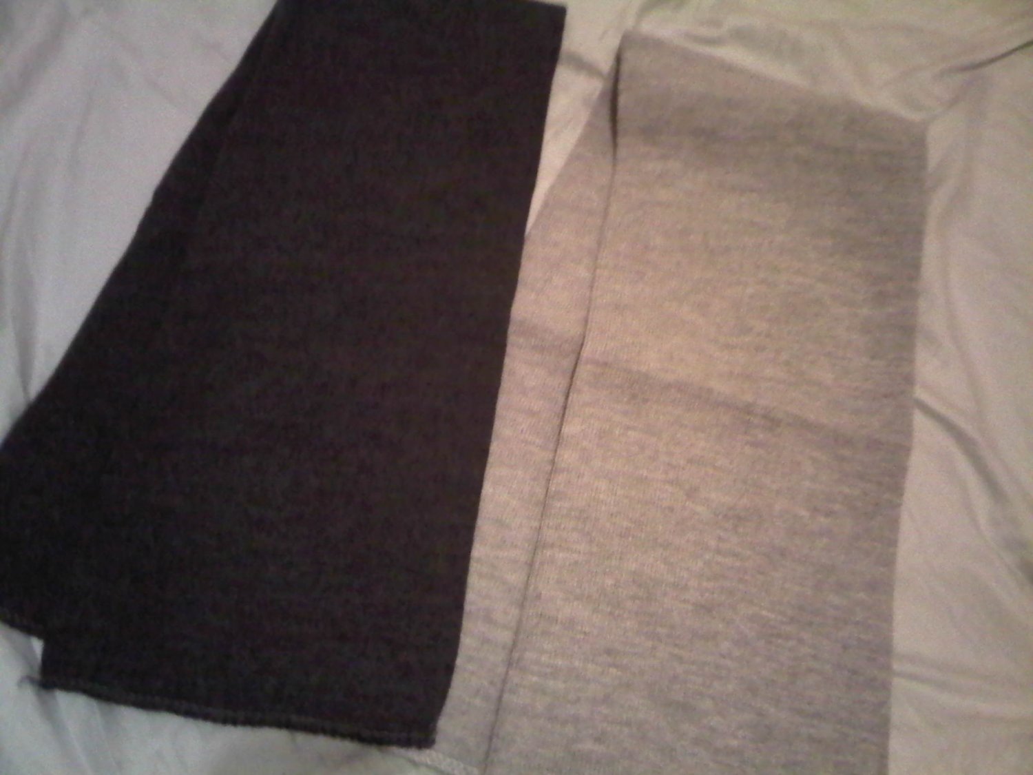 THICK GRAY OR DARK GRAY COLLEGE SCARF COTTON WOMEN'S MEN'S ACCESSORY CLOTHING CLOTHES