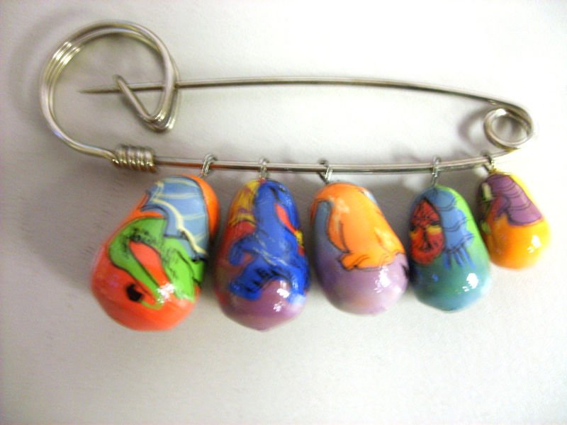 dragons Russian Nesting Doll Pin Pins Gift Teacher decorative collectible figurine Matryoshka