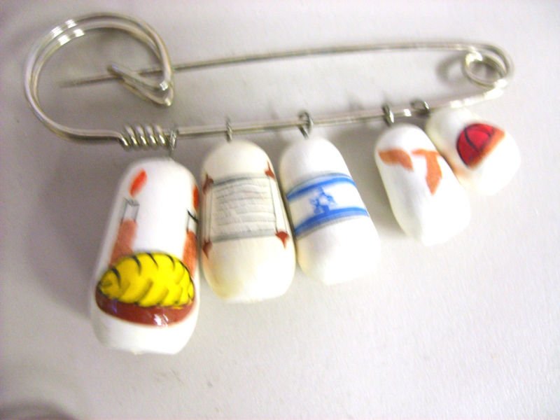 JEWISH Russian Nesting Doll Pin Pins Gift Teacher decorative collectible figurine Matryoshka