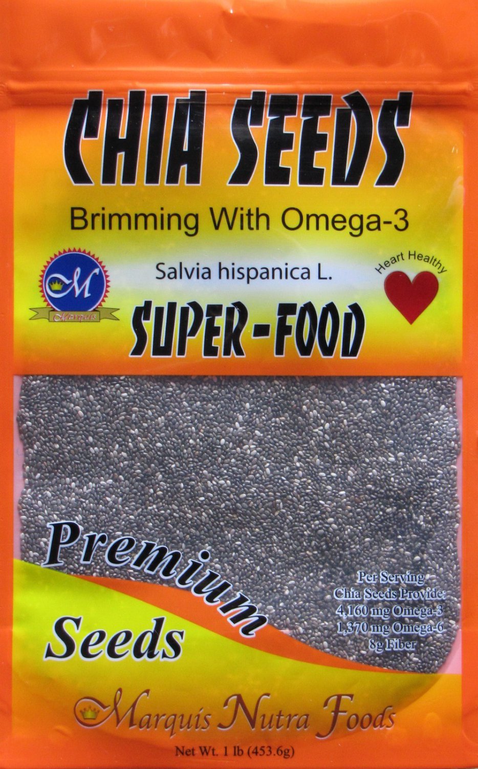 3 lb Chia Seeds Vegan Omega 3 Oil Lose Weight Fiber No Flax Grown Organic Health home family