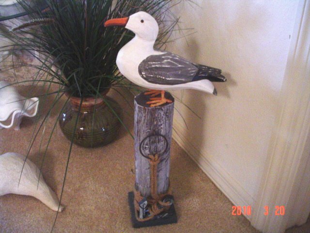 Nautical Decoration Sea Gull Sea Bird FREE SHIPPING