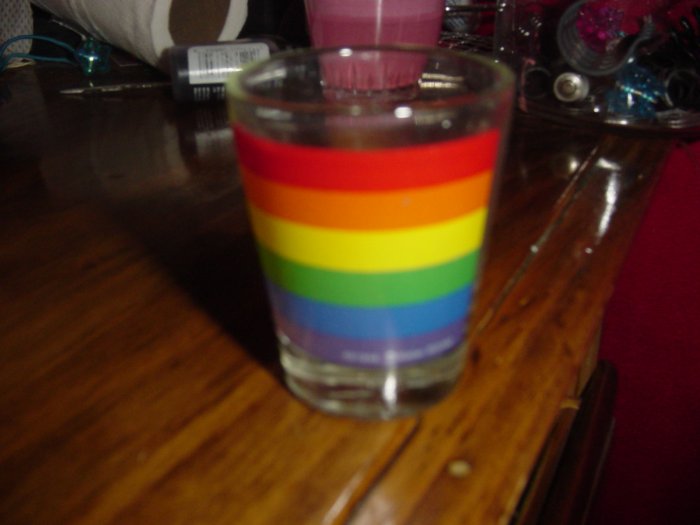 Rainbow shot glass