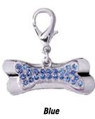 Aria Bejeweled Bone Charms Blue