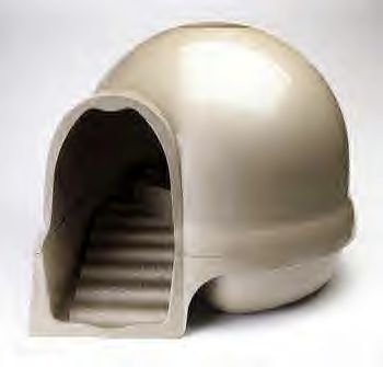 Booda Dome Clean Step Litter Box Titanium