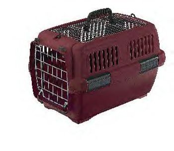 Aran 1 Clipper Pet Carrier Bge/wine 19 X 13 X 12