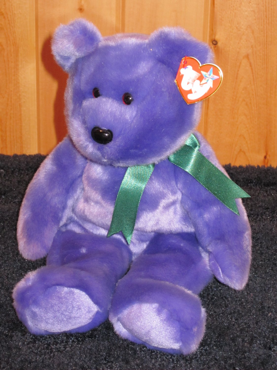 purple ty beanie bear