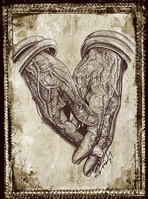 "Hands of Prayer"