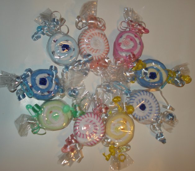 Washcloth Candy Baby Shower Favor Gift