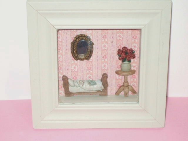 Doll House Furniture Shadowbox Unique Wall Decor