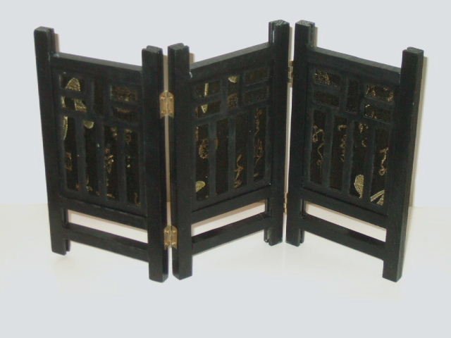 Asian Candle Holder Wood Partitions