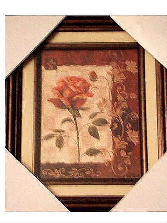 Rose Wall Decor Floral Art Framed Picture