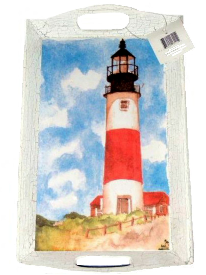 Nautical Lighthouse Wooden Tray