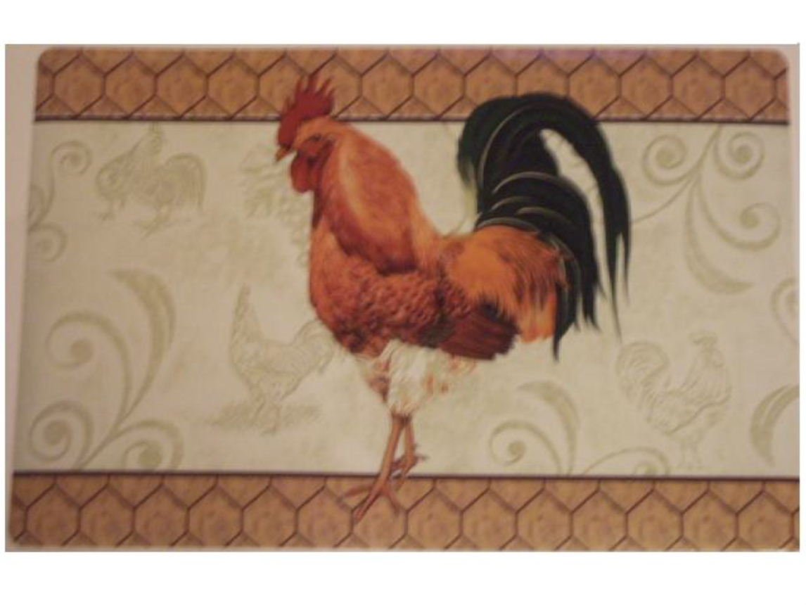 French Country Rooster Placemats Set