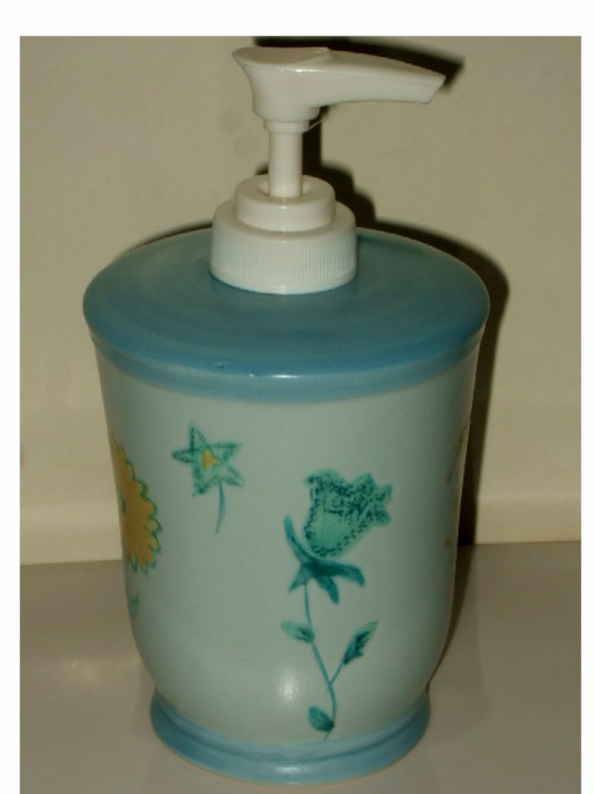 Blue Floral Soap Pump Lotion Dispenser Popular Bath