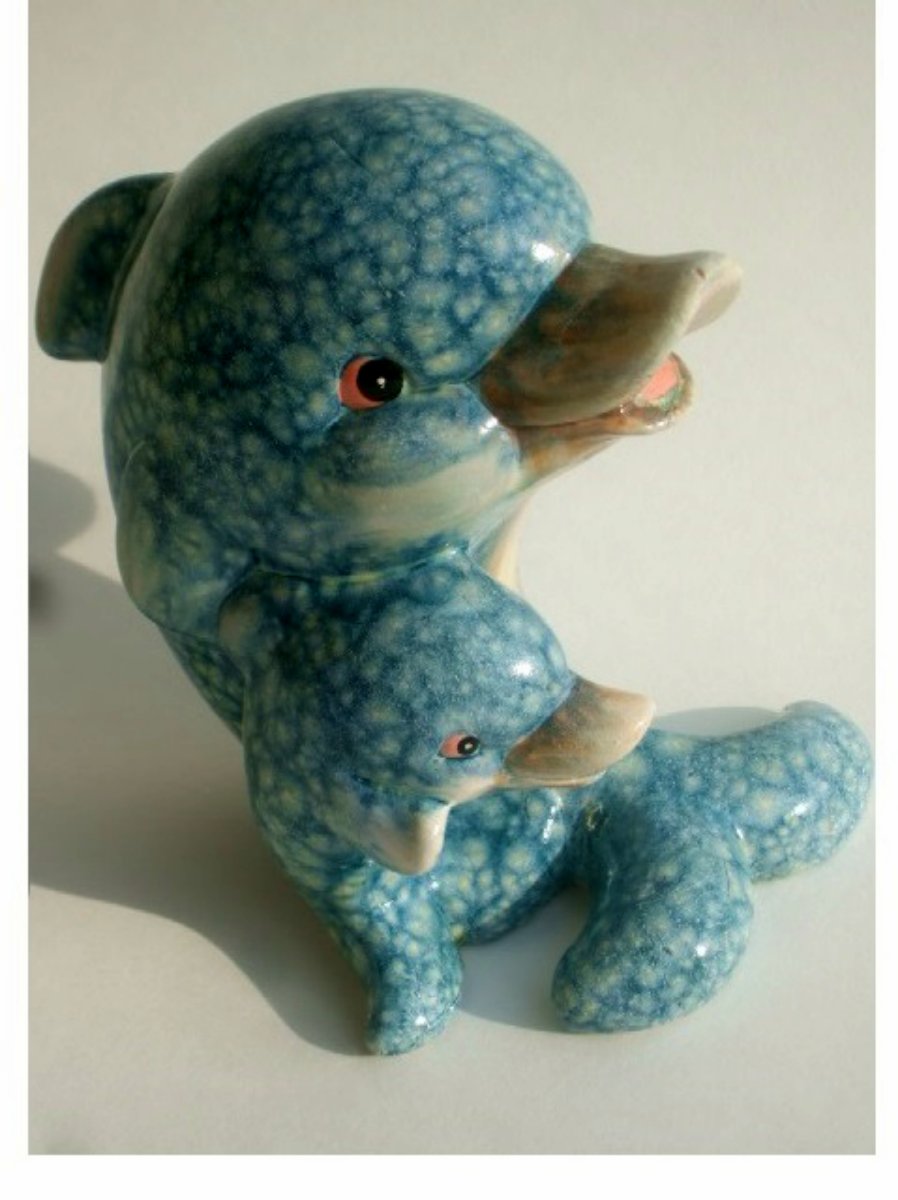 Dolphins Figurine Beach Decor
