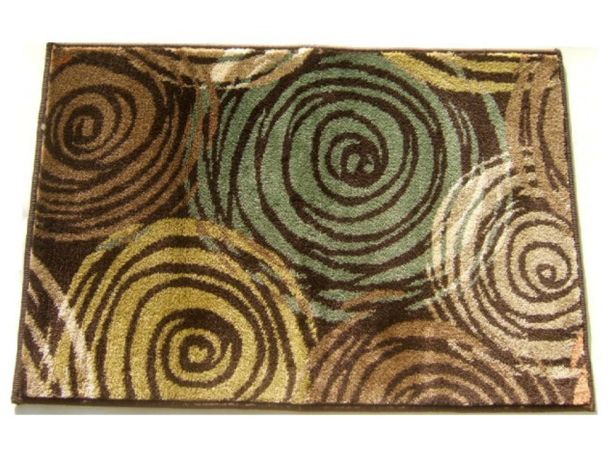Geometric Swirl Spiral Rug
