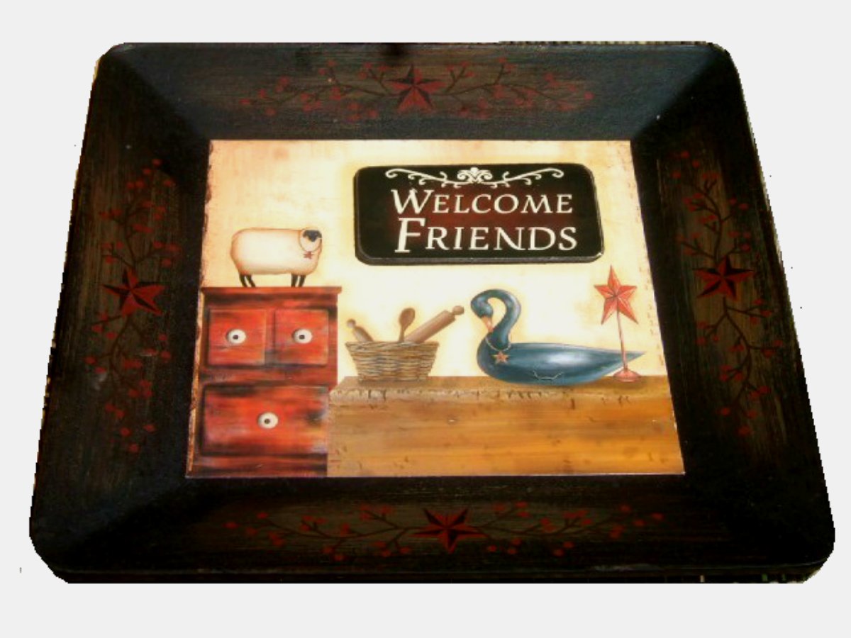 Country Primitive Wall Plaque Decor