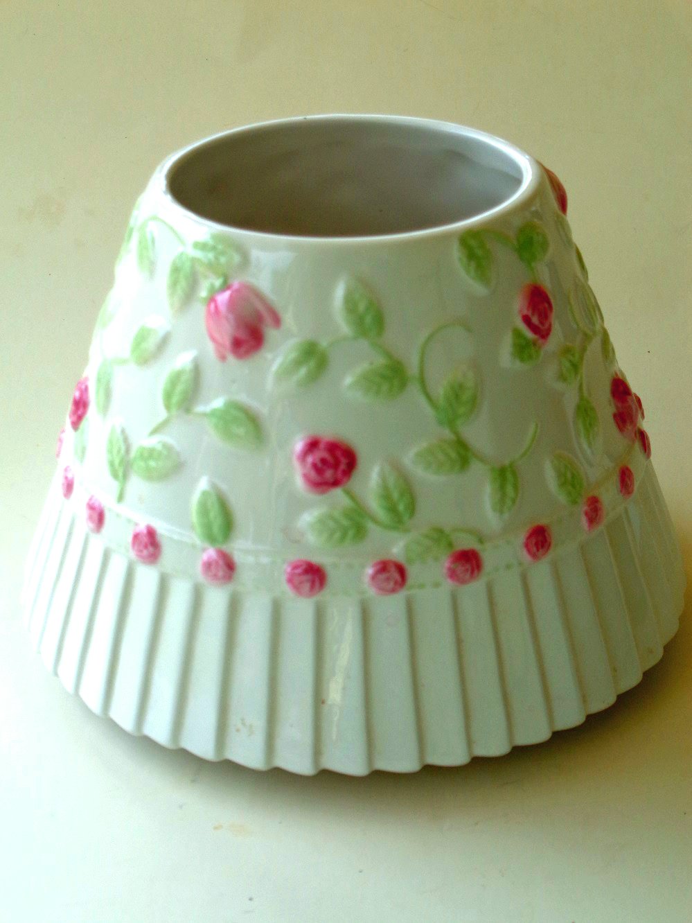 Chic Pink Roses Candle Shade Yankee Candle