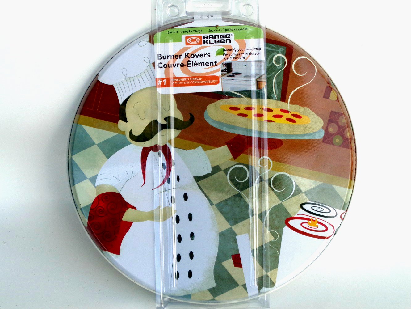 Fat Italian Chef Range Stove Burner Covers Set