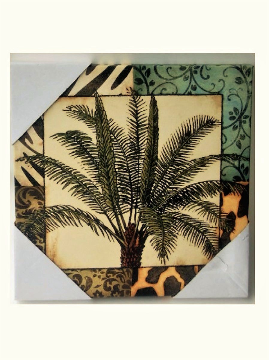 Tropical Palm Tree Canvas Wall Art