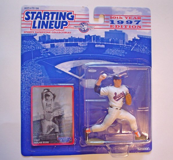 NIB - 1997 Starting Lineup Club Exclusive - Nolan Ryan Action Figure & Card