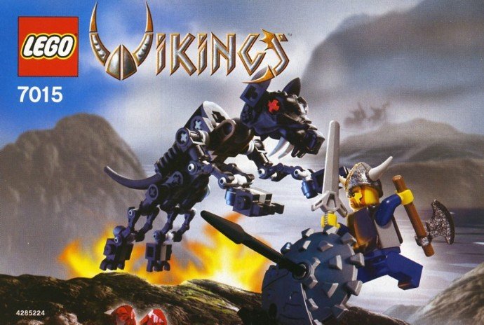 LEGO 7015 - Viking Warrior challenges the Fenris Wolf - NIB