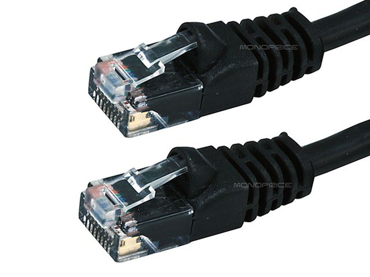 1FT Cat5e 350MHz UTP Ethernet Network Cable Black
