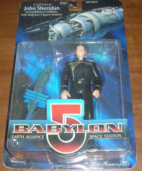 BABYLON 5 CAPTAIN JOHN SHERIDAN W/BABYLON 5 SPACE STATION ACTION FIGURE