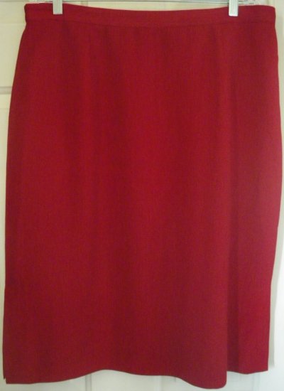 SAG HARBOR Red Below-Knee Skirt size 18