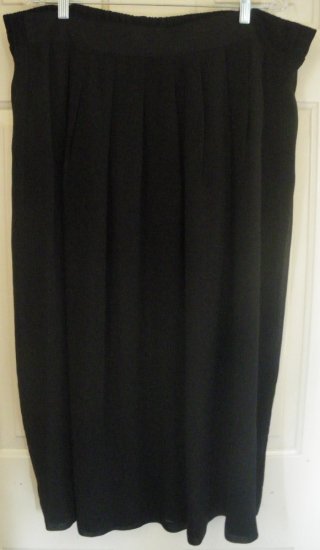 MICHAEL TAYLOR Long Black Skirt size 2X