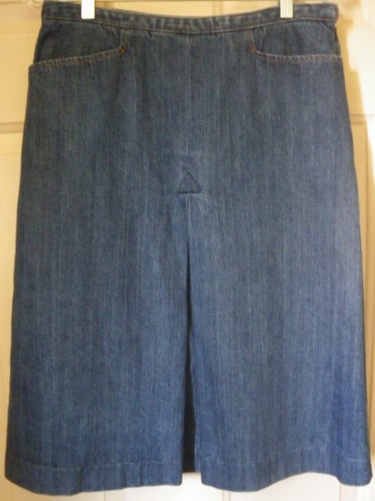 FALLS CREEK Blue Below-Knee DENIM Skirt size 8