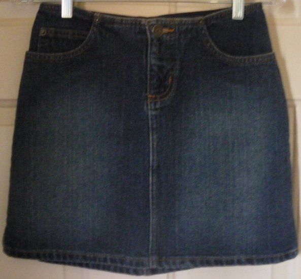 SO... Blue Mid-Thigh NO WAIST DENIM Skirt size 3