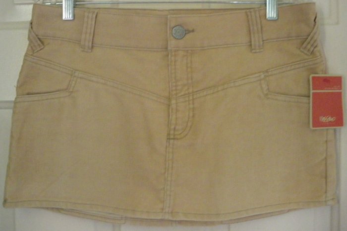 MOSSIMO Tan CORDUROY Mini Skirt size 11 *NWT*