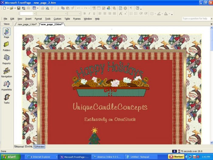 GingerBread Holiday Template