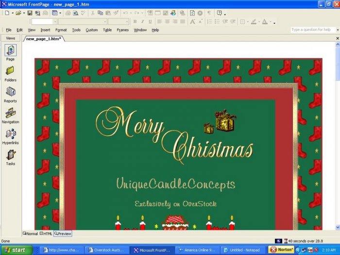 Christmas Stockings Holiday Template