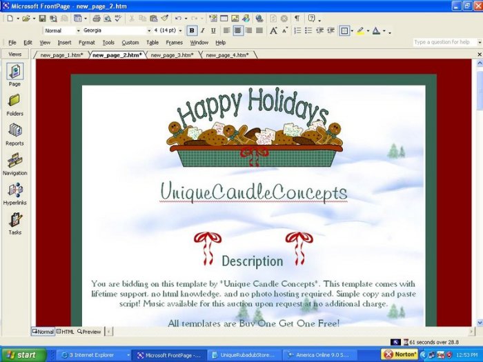 Happy Holidays Holiday Template