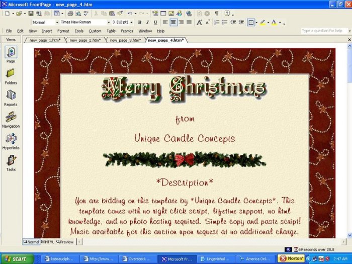 Merry Christmas Holiday Template