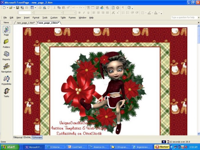 Wreath & Bow Holiday Template