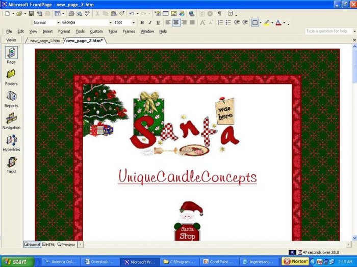 Santa Goodies Holiday Template