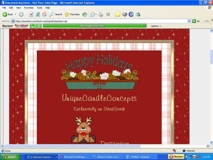 Reindeer Red Plaid & Snowflake Holiday Template