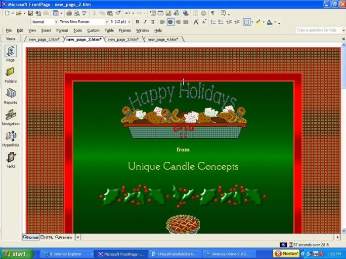Wreath & Bows (no welcome header) Holiday Template