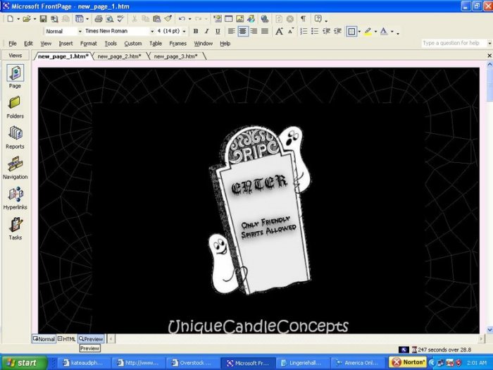 Cute Ghosts Halloween Template