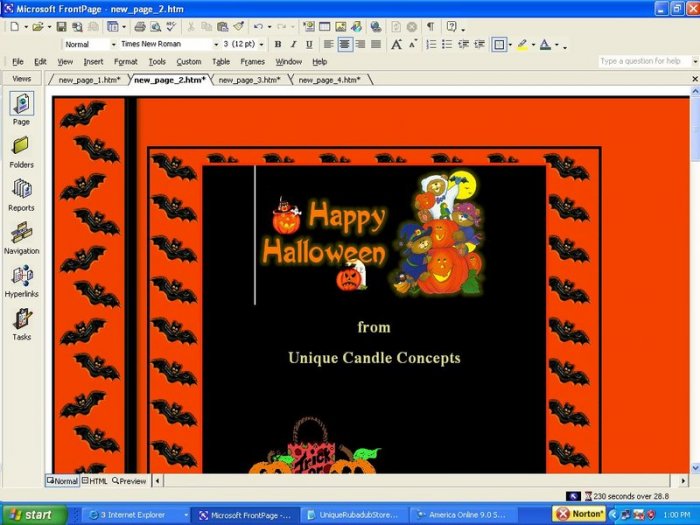 Bats Halloween Template